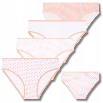 Figi Dziewczęce Majtki Dziecięce Wygodne Delikatny Wzór 4-pary MORAJ 