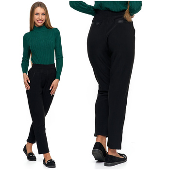 Spodnie Damskie Eleganckie Grube Ciepłe Idealne na Zimę MORAJ