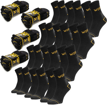 SKARPETY ROBOCZE 3/4 WORK WYTRZYMAŁE MOCNE SKARPETKI BAWEŁNA 12 PAR 