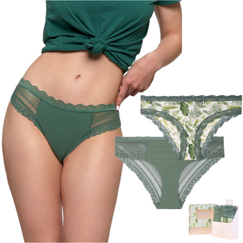 Figi Damskie Eleganckie Majtki Wykończone Koronką 2-pak MORAJ 