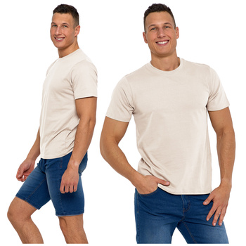 T-SHIRT MĘSKI MORAJ GŁADKA KOSZULKA KRÓTKI RĘKAW PROSTA KLASYCZNA