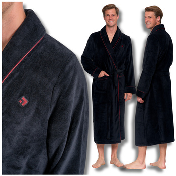 SZLAFROK MĘSKI DŁUGI PUSZYSTY CIEPŁY WIĄZANY NA PREZENT WYGODNY MORAJ