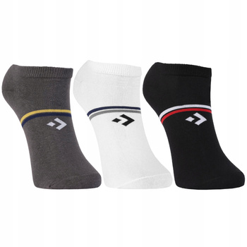 STOPKI MĘSKIE Skarpetki Do Kostki Kolorowe Zestaw 3-PAK Skarpet MORAJ 