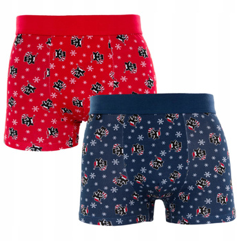 Świąteczne Bokserki Chłopięce Majtki PREZENT NA ŚWIĘTA 2-PAK MORAJ 