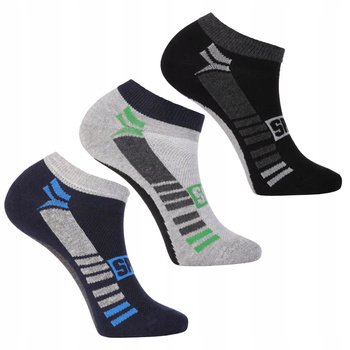 Skarpetki Stopki Męskie Niskie Skarpety Klasyczne ZESTAW 3-pak MORAJ 