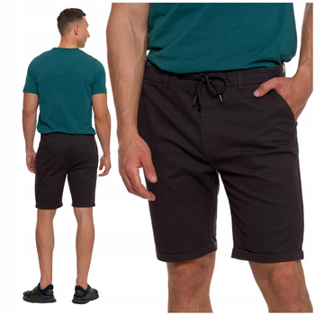 Szorty Męskie Krótkie Spodenki na Lato Materiałowe z Kieszeniami MORAJ 