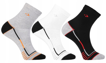 Skarpetki Męskie 3/4 Skarpety za Kostkę Klasyczne Wzory 3-PAK MORAJ 