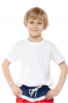 Moraj T-shirt chłopięcy Biały Bawełna