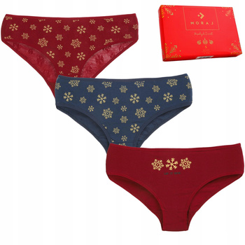 Świąteczne Figi Majtki Damskie PREZENT Moraj 