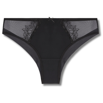 ELEGANCKIE MAJTKI DAMSKIE KORONKOWE FIGI SUBTELNE MORAJ CZARNE 1-SZT