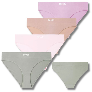 FIGI DAMSKIE KLASYCZNE MAJTKI GŁADKIE WYGODNE ELASTYCZNE 4-PARY MORAJ