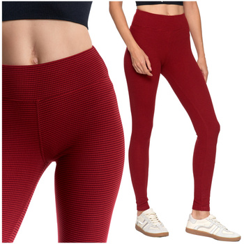 LEGGINSY DAMSKIE ZE STRUKTURĄ CIEPLEJSZE GETRY Z WYSOKIM STANEM MORAJ