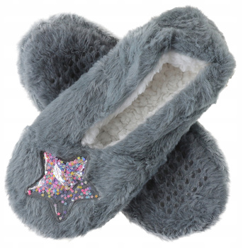 Kapcie Damskie Papcie Miękkie Bambosze Antypoślizgowe Wsuwane MORAJ 