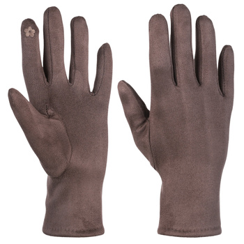 RĘKAWICZKI DAMSKIE GŁADKIE PIĘCIOPALCZASTE MODNE KLASYCZNE NA ZIMĘ MORAJ