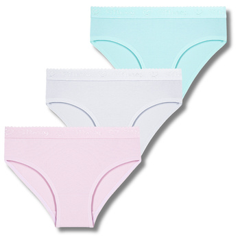 FIGI DZIEWCZĘCE MAJTKI DZIECIĘCE MORAJ 3-PAR KLASYCZNE GŁADKIE