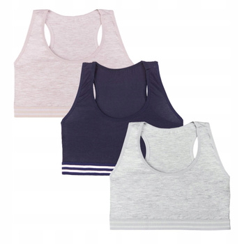 Top dziewczęcy biustonosz bawełna MORAJ 3szt. 