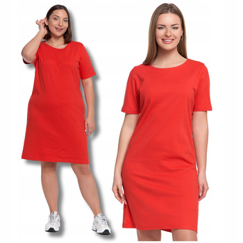 SUKIENKA DAMSKA T-SHIRTOWA Z KRÓTKIM RĘKAWEM PRZED KOLANO NA LATO MORAJ 