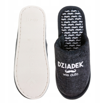 Kapcie Męskie Ciepłe Wygodne Klapki PREZENT na Dzień Dziadka  MORAJ