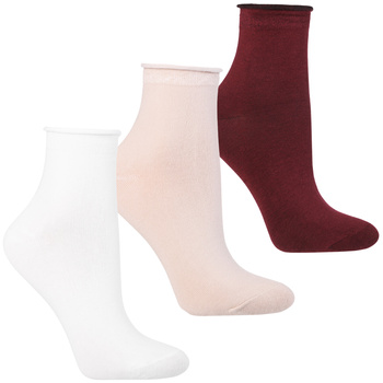 GŁADKIE SKARPETY DAMSKIE ZA KOSTKĘ 3-PAK MORAJ DELIKATNY ŚCIĄGACZ