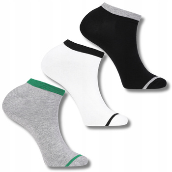 Skarpety Stopki MORAJ Niskie Skarpetki Męskie Klasyczne Gładkie 3-pak 