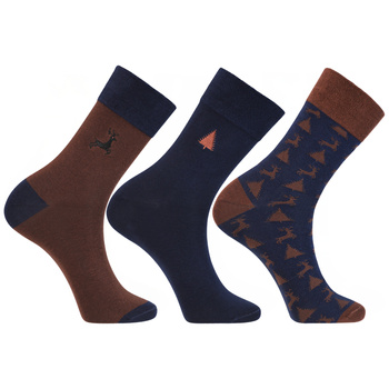 SKARPETKI ŚWIĄTECZNE MĘSKIE PREZENT NA ŚWIĘTA MIKOŁAJKI 3-PAR MORAJ