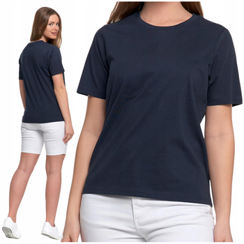 T-SHIRT DAMSKI z Krótkim Rękawem Bez Szwów Bocznych Luźna Koszulka MORAJ 