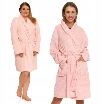 SZLAFROK DAMSKI Ciepły Wiązany Miękki Puszysty Wygodny Klasyczny MORAJ 