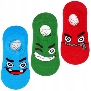 Skarpetki Stopki Dziecięce Niskie Skarpety z Silikonem MORAJ 3-PARY