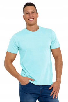 T-Shirt Męski Koszulka Klasyczna Bawełna na Krótki Rękaw GŁADKA MORAJ 