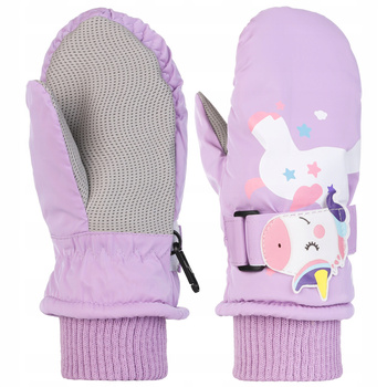 Rękawiczki Dziecięce Zimowe Jednopalczaste Ocieplane Jednorożec MORAJ