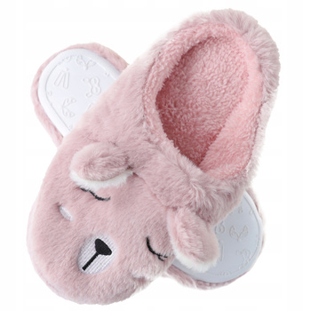 Kapcie Damskie Misie Klapki Domowe Ciepłe Papcie Wygodne Urocze MORAJ 