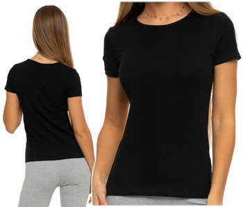 Podkoszulka Koszulka Damska Bawełniana Klasyczna Krótki Rękaw MORAJ