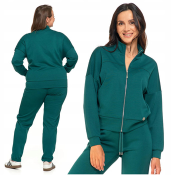 BLUZA DAMSKA ROZPINANA ZE STÓJKĄ na zamek Modna Komfortowa MORAJ 