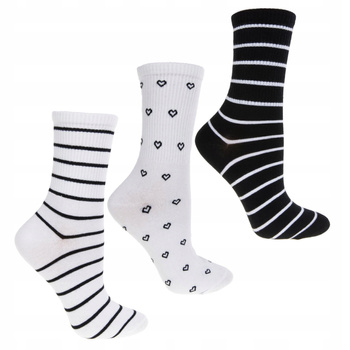 Skarpetki Damskie Paski MORAJ 3 pary 