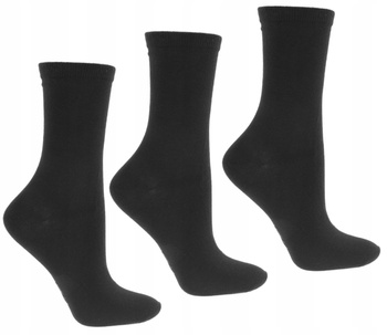 Skarpetki Damskie Wysokie Czarne 3pary MORAJ