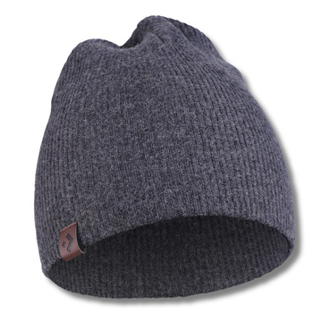 CZAPKA DAMSKA Z WEŁNY MERINO KLASYCZNA CIEPŁA NA ZIMĘ WYGODNA PRĄŻEK MORAJ