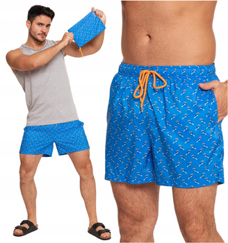 SPODENKI KĄPIELOWE Szorty Kąpielówki Szybkoschnące Modne w Tukany MORAJ 