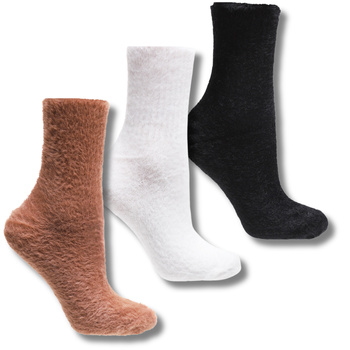 FUTRZANE DŁUGIE SKARPETKI DAMSKIE WYSOKIE SKARPETY MORAJ 3-PAR