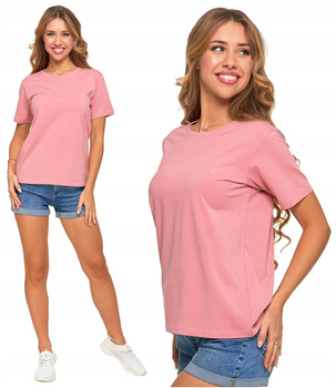Koszulka Damska T-SHIRT PREMIUM Bawełniany Okrągły Dekolt MORAJ 