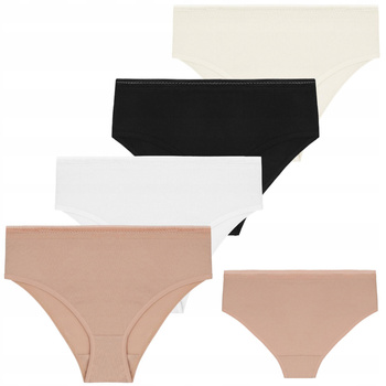 Majtki Damskie Figi Klasyczne Bawełniane Bikini Klasyk MORAJ 4 szt. 
