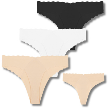 MAJTKI DAMSKIE MORAJ FIGI BRAZYLIANY LASEROWO CIĘTE GŁADKIE 3-PARY