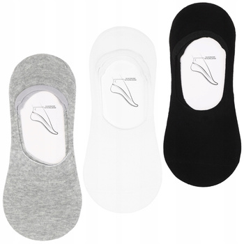 Niskie Skarpetki Stopki Męskie Skarpety Klasyczne Kolory MORAJ 3PARY