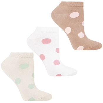 SKARPETY STOPKI MORAJ NISKIE SKARPETKI DO KOSTKI KROPKI GROCHY 3-PAK