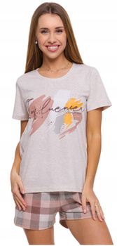 Piżama Damska Dwuczęściowa Krótki Rękaw MORAJ 