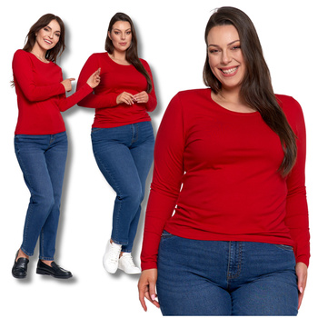 GŁADKA BLUZKA DAMSKA KOSZULKA Z DŁUGIM RĘKAWEM MODNA PODKOSZULKA MORAJ