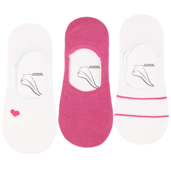 STOPKI DAMSKIE MORAJ SKARPETKI BALERINKI NISKIE SKARPETY ZESTAW 3-PAK