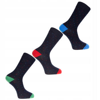 Skarpetki Garniturowe Kropki Moraj 3 pary