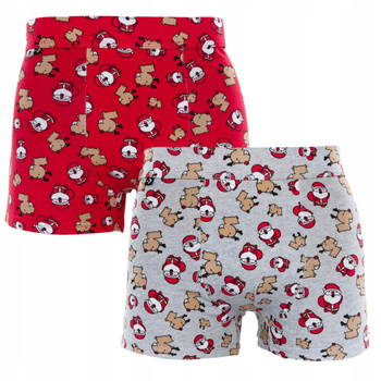 Świąteczne Bokserki Chłopięce Majtki PREZENT NA ŚWIĘTA 2-PAK MORAJ 