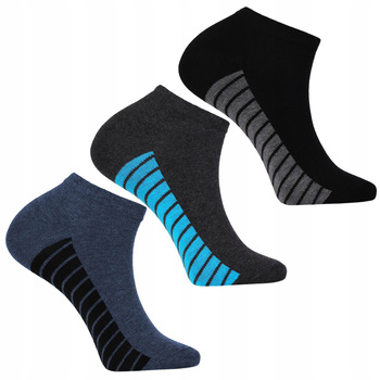 Skarpetki Stopki MORAJ Niskie Skarpety Klasyczne Ciemne Kolory 3-PAK 