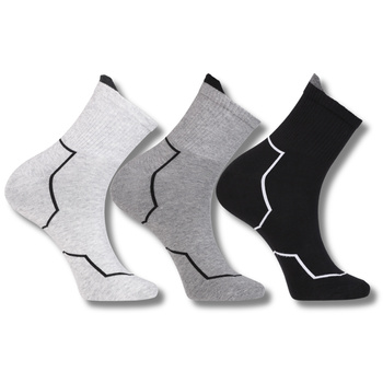 Skarpetki Męskie Za Kostkę 3/4 Prążkowany Ściągacz MORAJ 3-pary 